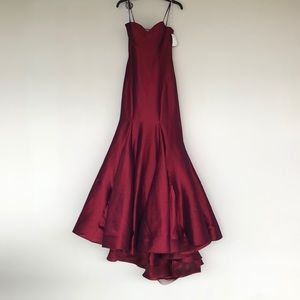 NWT Red/magenta Fit and Flare Evening or Prom Gown